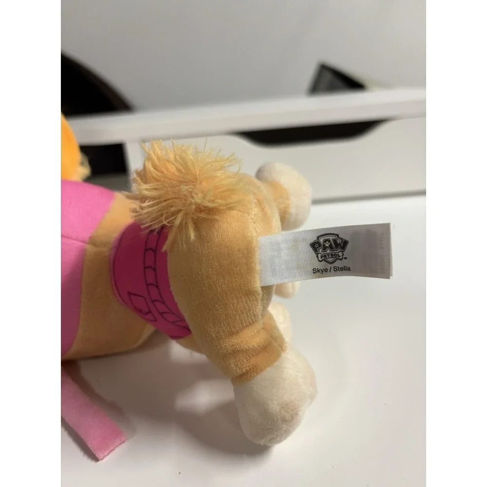 PAW Patrol Skye Dog Plush Small 6in Pink Tan Stuffed Animal Toy 2020
